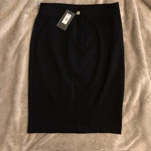 Black pencil skirt